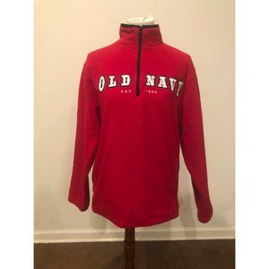Old Navy red fleece jackets for men